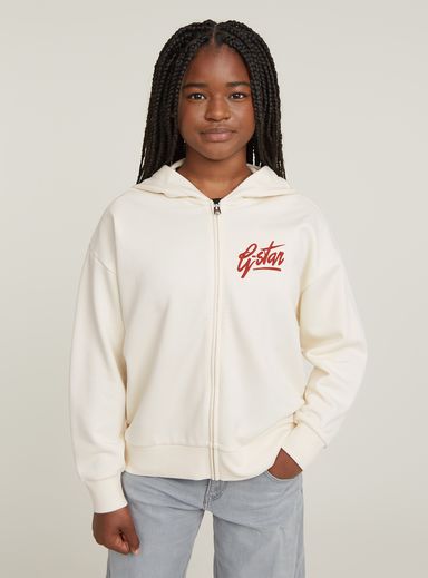 Girls Hoodie Zipp Brushed